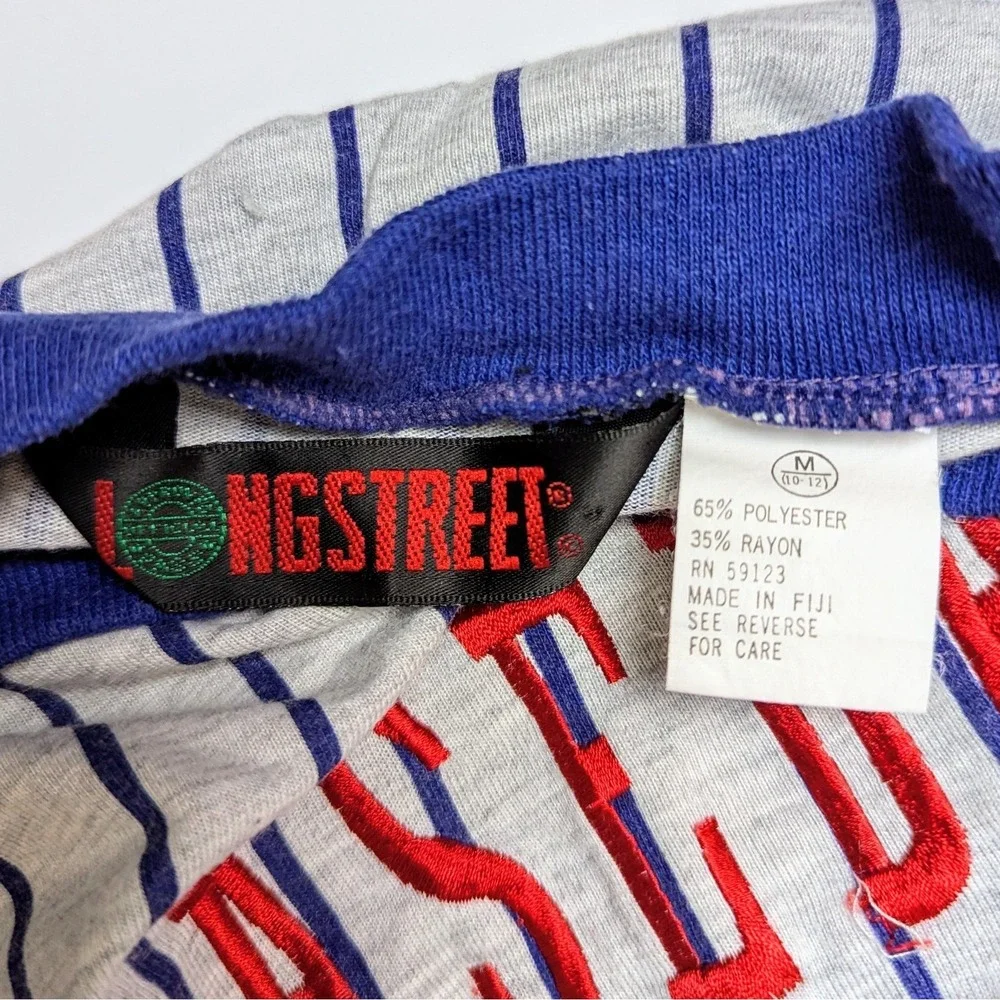 Vintage Baseball‎ Pinstripe All Star Slugger Embroidered 90s Shirt Youth 8-10
